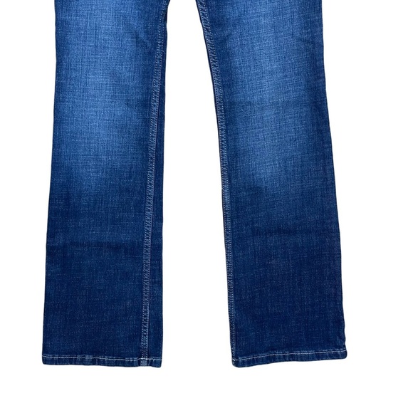 Wrangler Women’s Dark Wash Mid Rise Boot Cut Jeans - Picture 2 of 8